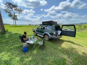 Landcruiser Tx Prado With Rooftop Tent Uganda